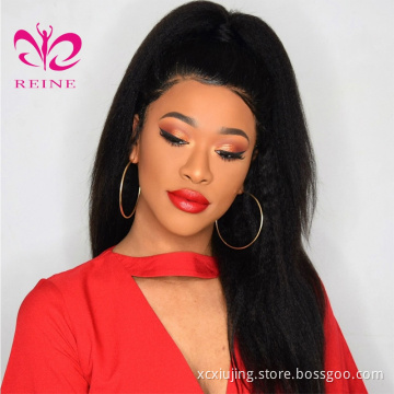 REINE Wholesale 10a grade virgin kinky straight human hair,unprocessed brazilian kinky straight hair weave